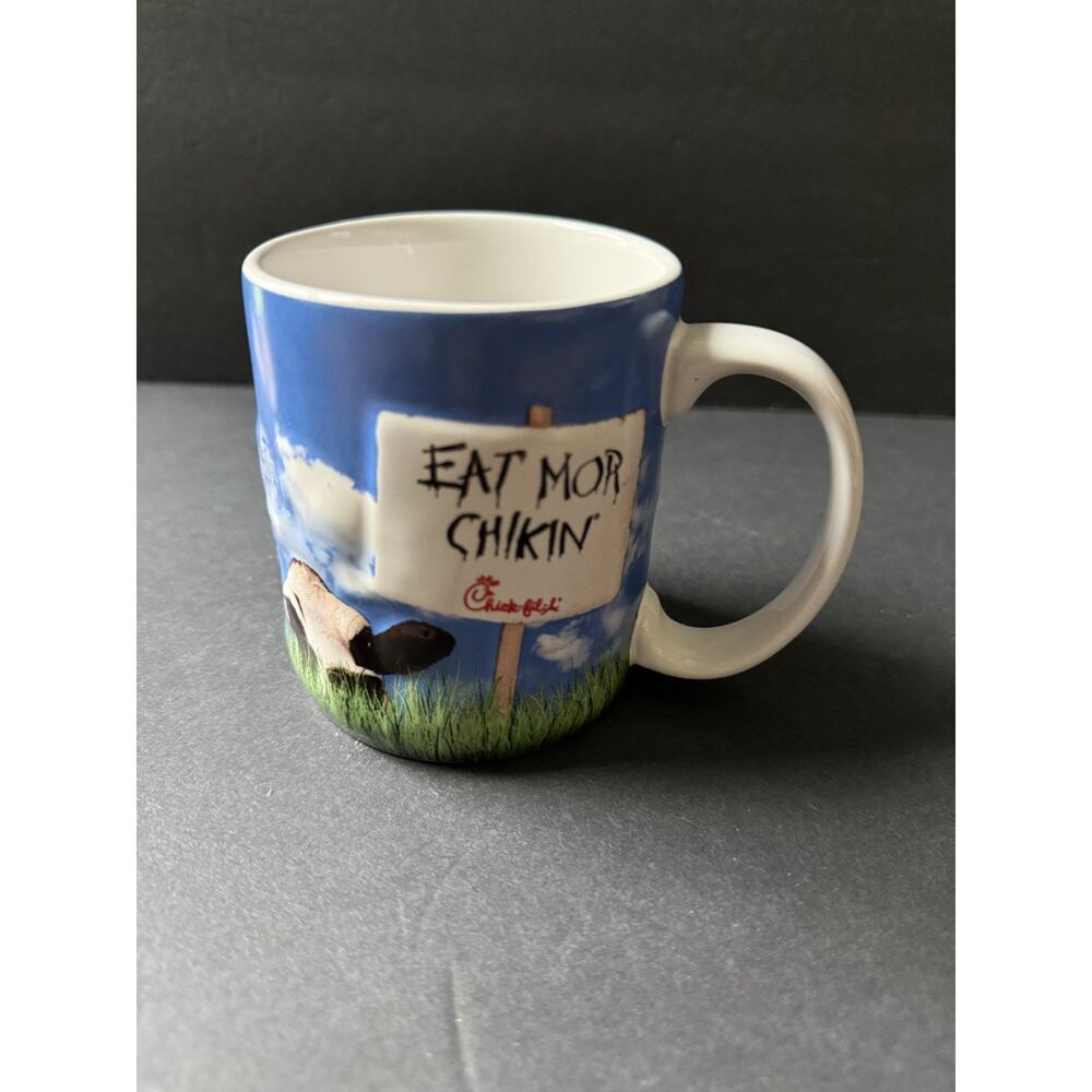 Eat Mor Chikin Mug Chick-Fil-A 3D Cow In Field Cup Whimsy Cottagecore Farmhouse